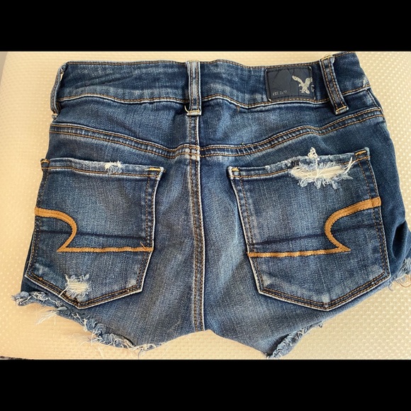 American Eagle Hi Rise Festival Denim Shorts - Picture 4 of 4